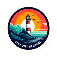 Load image into Gallery viewer, Guiding light • Stay off the rocks sticker
